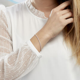 Bracelet Anthia Argent Blanc Oxyde De Zirconium - Bracelets fantaisie Femme | Histoire d’Or