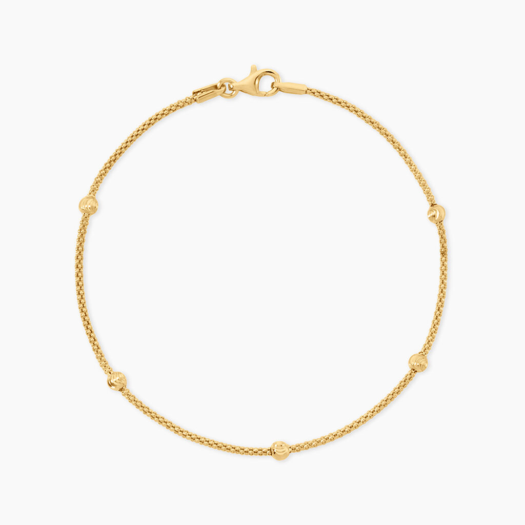 Bracelet Cyrianne Argent Dor&eacute; A L'Or 750/1000 - Bijoux sans pierre Femme | Histoire d&rsquo;Or