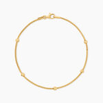 Bracelet Cyrianne Argent Dor&eacute; A L'Or 750/1000 - Bijoux sans pierre Femme | Histoire d&rsquo;Or