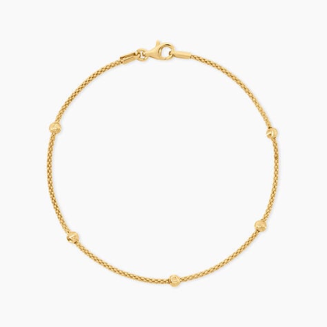 Bracelet Cyrianne Argent Dor&eacute; A L'Or 750/1000 - Bijoux sans pierre Femme | Histoire d&rsquo;Or