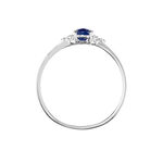 Bague Or Blanc Marie Saphir Diamants - Bagues solitaires Femme | Histoire d&rsquo;Or