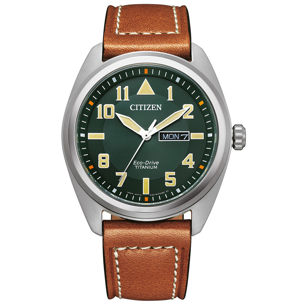 Montre Citizen Super Titanium 42 Vert - Montres  | Histoire d&rsquo;Or