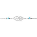 Bracelet Grethel Argent Blanc Turquoise - Bracelets Femme | Histoire d&rsquo;Or