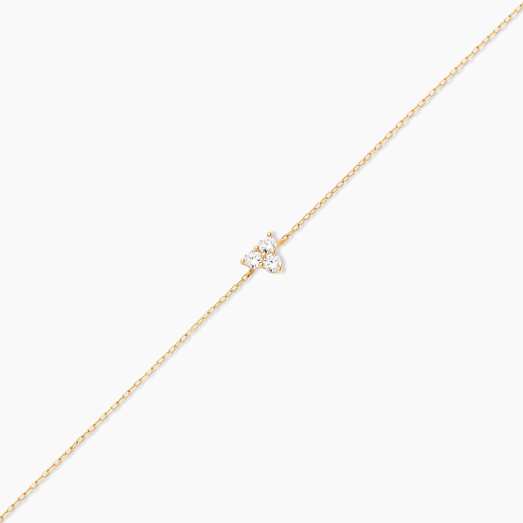 Bracelet Akamu Or Jaune Oxyde De Zirconium - Bracelets Femme | Histoire d&rsquo;Or