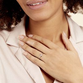 Bague Mayline Or Bicolore Diamant - Bagues avec pierre Femme | Histoire d’Or
