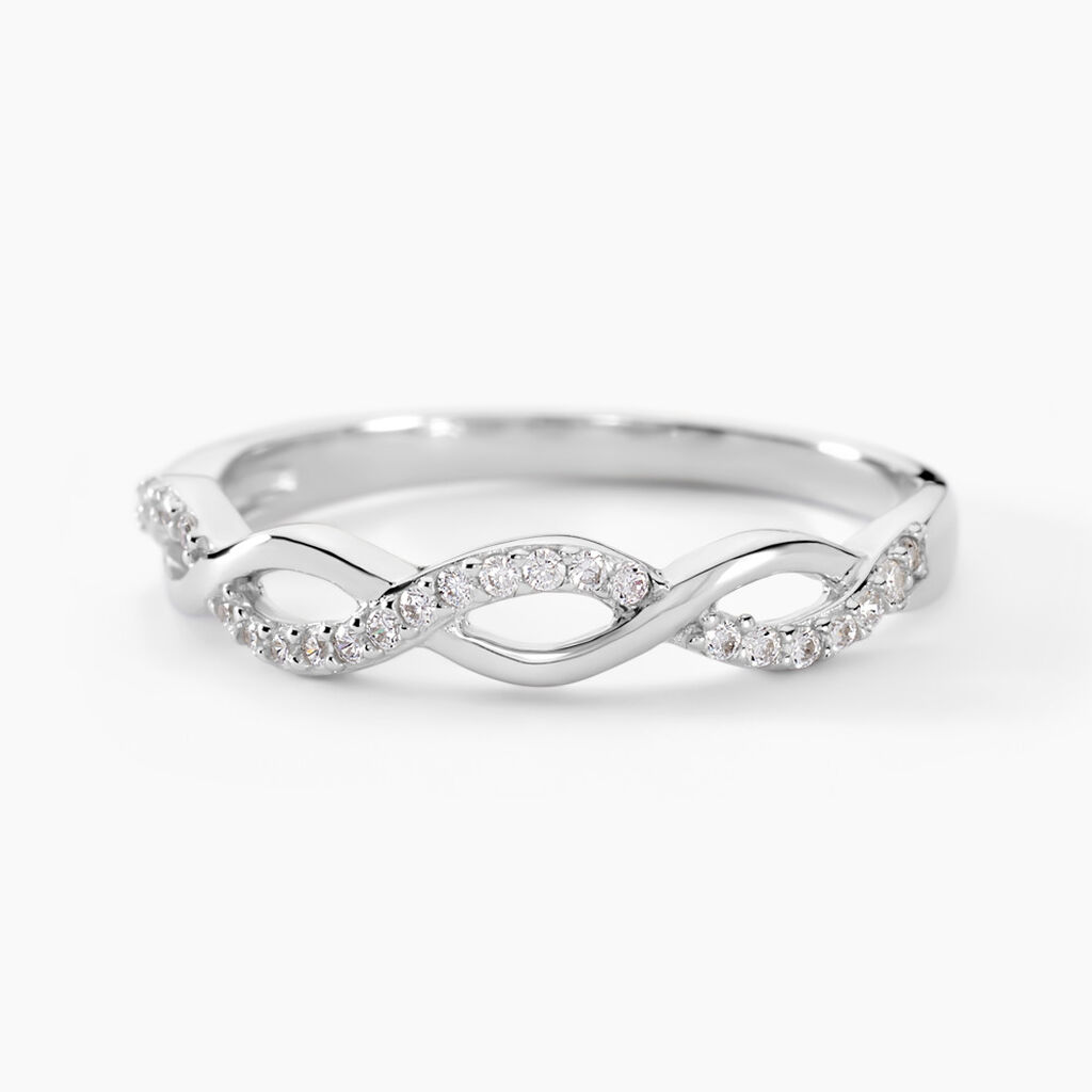 Bague Kassandra Argent Blanc Oxyde De Zirconium - Bagues avec pierre Femme | Histoire d’Or