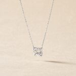 Collier Naziha Or Blanc Oxyde De Zirconium - Colliers Femme | Histoire d&rsquo;Or