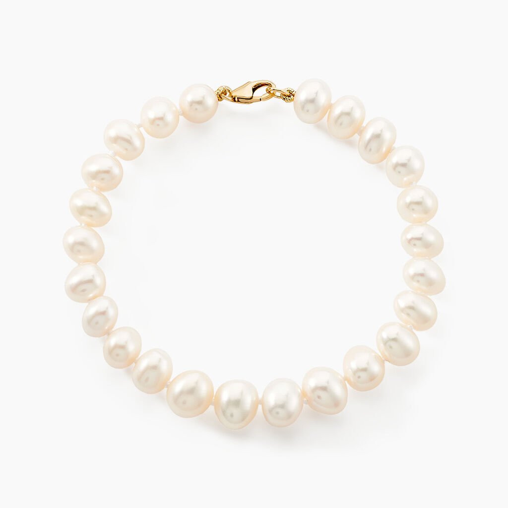 Bracelet Sajdaae Or Jaune Perle De Culture D'akoya - Bracelets Femme | Histoire d’Or