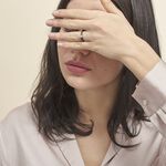 Bague Solitaire Nigelia Argent Blanc Oxyde De Zirconium - Bagues solitaires Femme | Histoire d&rsquo;Or