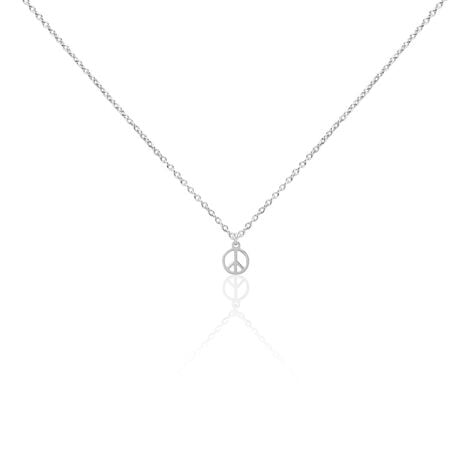 Collier Paz Argent Blanc - Ras de cou Femme | Histoire d&rsquo;Or