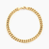 Bracelet Iris Or Jaune Maille Gourmette