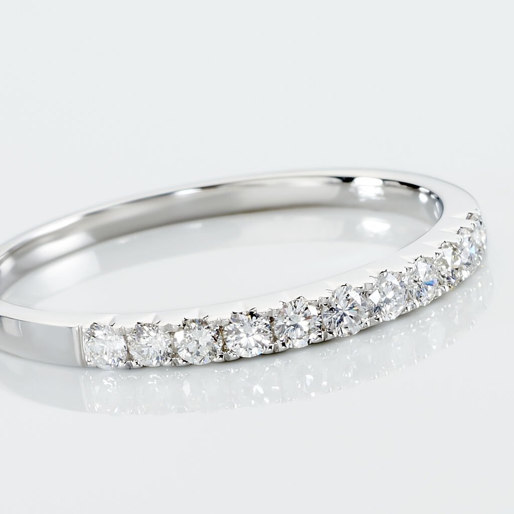 Alliance Pristina Or Blanc Diamant - Alliances Femme | Histoire d’Or