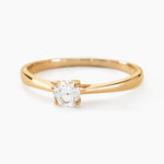 Bague Solitaire One Or Jaune Diamant - Bagues solitaires Femme | Histoire d&rsquo;Or