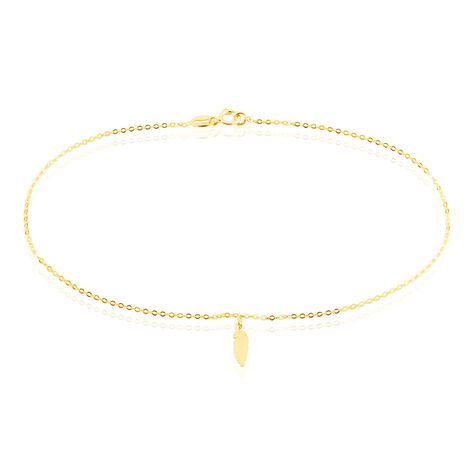 Chaîne De Cheville Plume Or Jaune - Chaînes de cheville Femme | Histoire d’Or