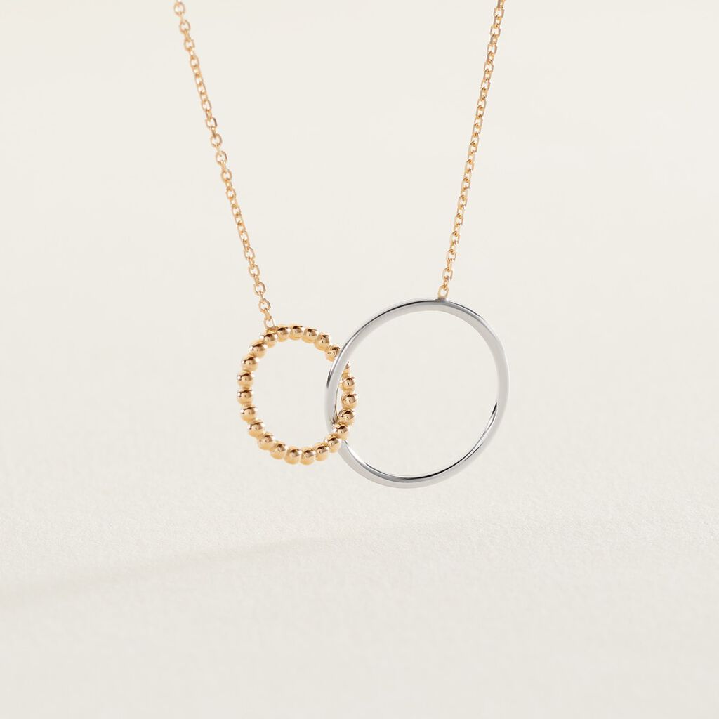 Collier Elizabeta Or Bicolore - Colliers Femme | Histoire d&rsquo;Or