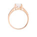 Bague Terese Or Rose Oxyde De Zirconium - Bagues solitaires Femme | Histoire d’Or