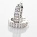 Créoles Argent Blanc Menelas Oxydes De Zirconium - Boucles d'oreilles créoles Femme | Histoire d’Or
