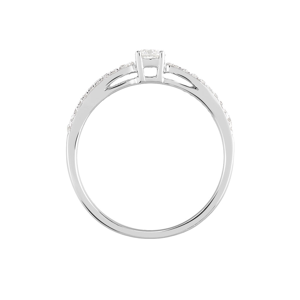 Bague Solitaire Katalina Or Blanc Diamant - Bagues solitaires Femme | Histoire d&rsquo;Or