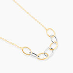 Collier Lucette Or Bicolore - Bijoux sans pierre Femme | Histoire d&rsquo;Or