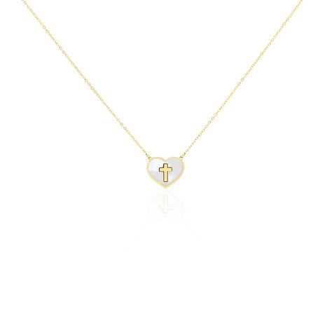 Collier Lawrie Or Jaune Nacre - Cadeaux de bapt&ecirc;me Famille | Histoire d&rsquo;Or