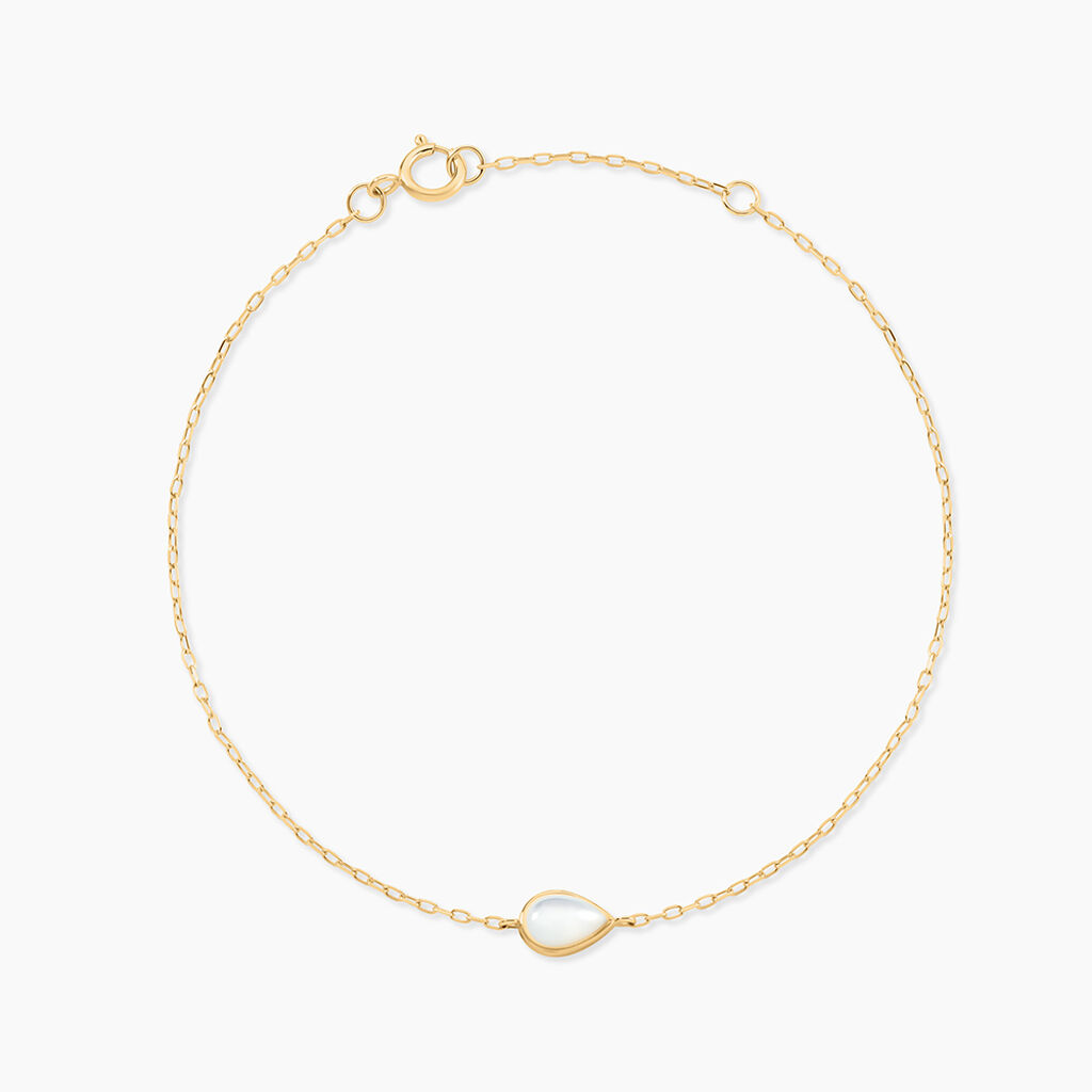 Bracelet Ond&eacute;e Or Jaune Nacre - Bracelets Femme | Histoire d&rsquo;Or