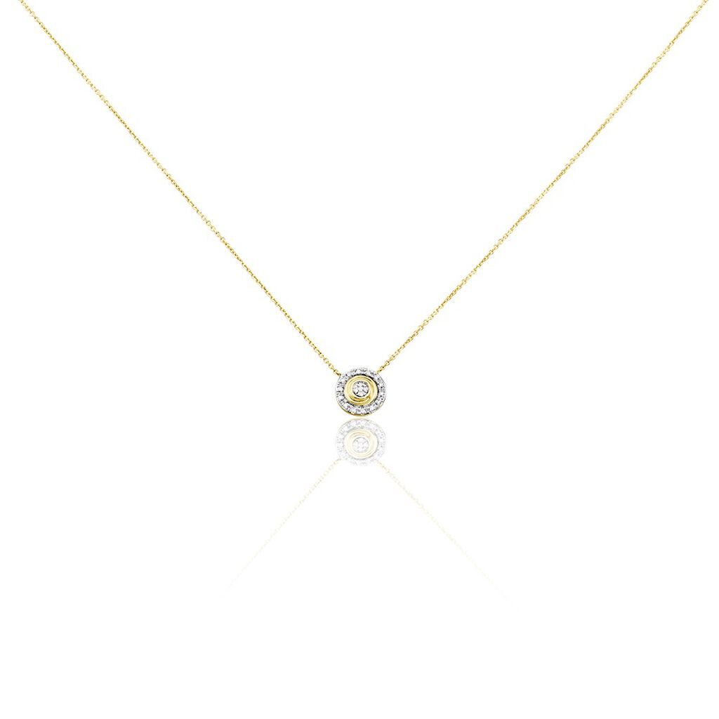 Collier Rosangela Or Bicolore Diamant Blanc - Colliers Femme | Histoire d’Or