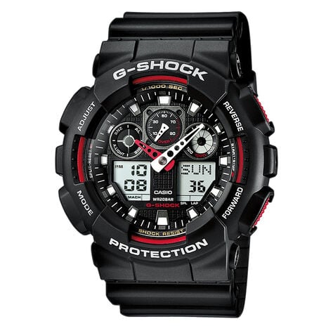 Montre Casio G-shock Black & Red Noir - Montres Homme | Histoire d’Or