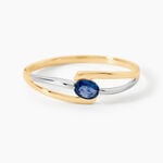 Bague Sylvene Or Bicolore Saphir - Bagues solitaires Femme | Histoire d&rsquo;Or