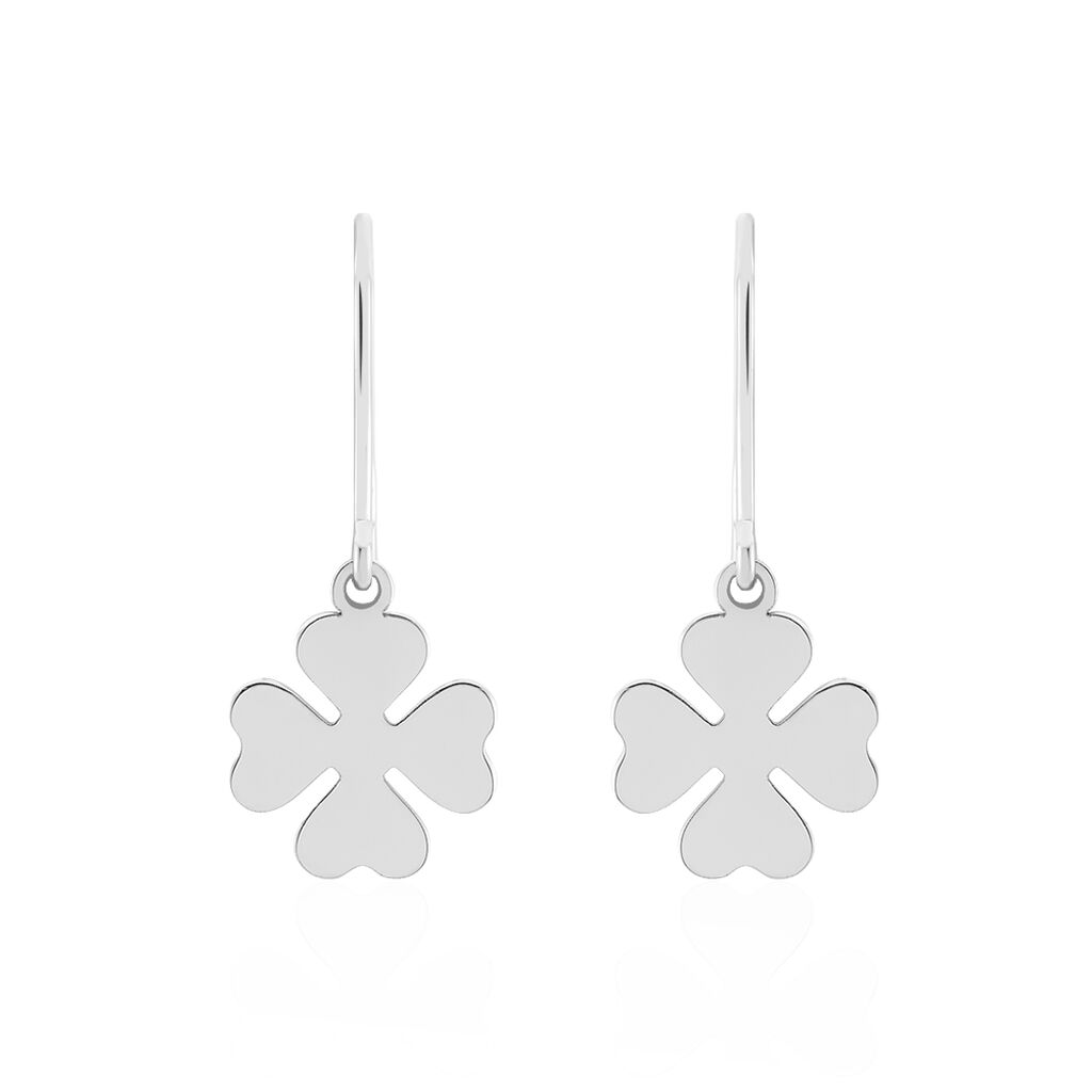 Boucles D'oreilles Pendantes Naomie Argent Blanc - Boucles d'oreilles fantaisie Femme | Histoire d’Or