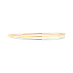 Bracelet Jonc Catalin 3 Fils Entrelaces Or Tricolore - Bracelets joncs Femme | Histoire d&rsquo;Or