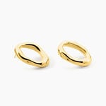 Boucles D'Oreilles Puces Saveli Acier Jaune - Boucles d'oreilles fantaisie Femme | Histoire d&rsquo;Or