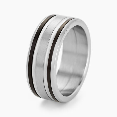 Bague Margalith Acier Blanc - Bagues fantaisie Homme | Histoire d’Or