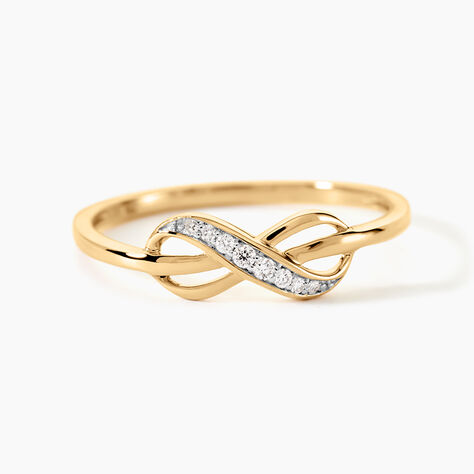 Bague Rabindra Or Jaune Diamant - Bagues avec pierre Femme | Histoire d&rsquo;Or