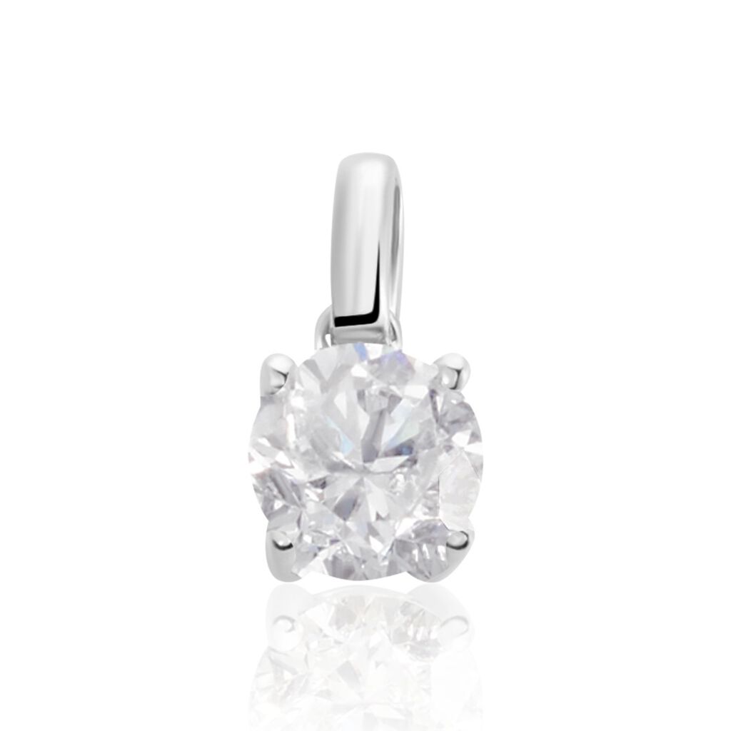 Pendentif Victoria Or Blanc Diamant - Pendentifs Femme | Histoire d’Or