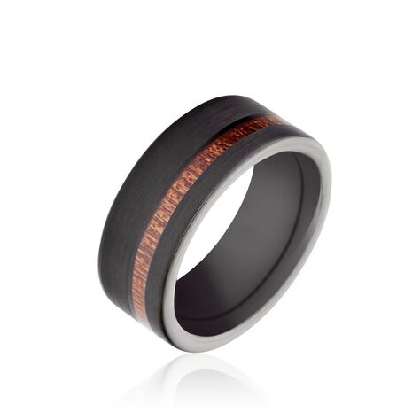 Bague Acier Noir Javiere - Bagues fantaisie Homme | Histoire d’Or