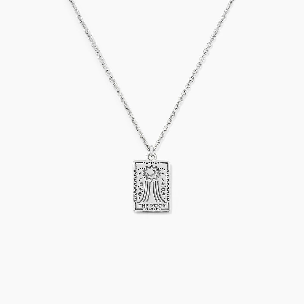 Collier Tarot Argent Blanc - Colliers fantaisie Homme | Histoire d’Or