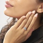 Bague Lilia Or Blanc Topaze - Bagues solitaires Femme | Histoire d&rsquo;Or