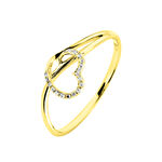 Bague Louise Or Jaune Diamant - Bagues avec pierre Femme | Histoire d&rsquo;Or