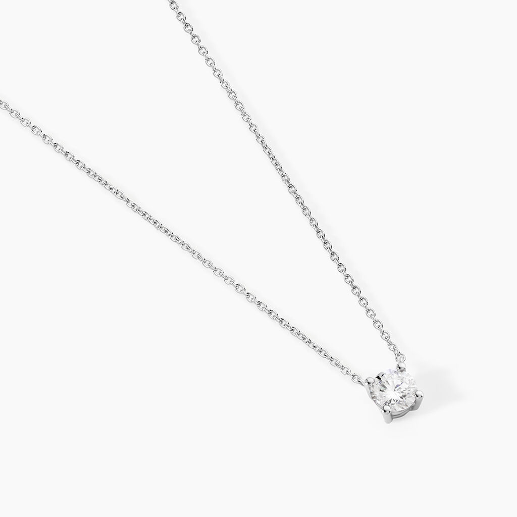 Collier One Or Blanc Diamant - Colliers Femme | Histoire d&rsquo;Or