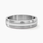 Bague Acier Blanc John - Bagues fantaisie Homme | Histoire d&rsquo;Or