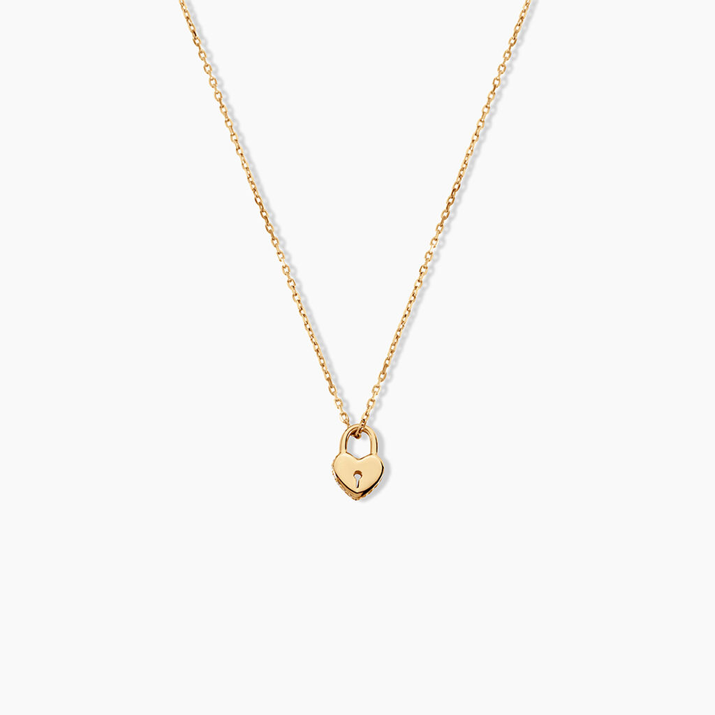Collier Forever Plaqu&eacute; Or Jaune - Colliers Femme | Histoire d&rsquo;Or