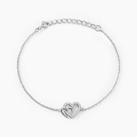 Bracelet Donatiane Argent Blanc Oxyde De Zirconium