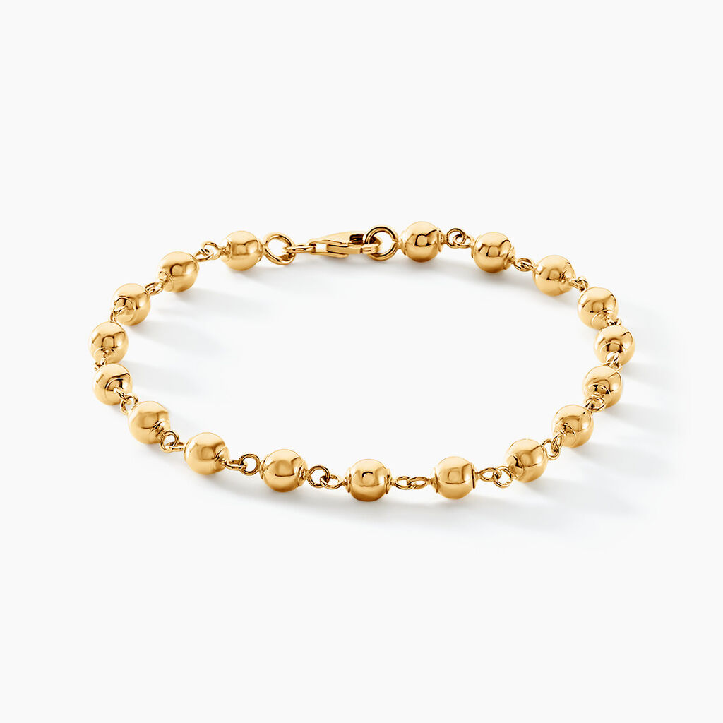 Bracelet Diona Diona Maille Boule Or Jaune - Bracelets Femme | Histoire d’Or