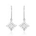 Boucles D'oreilles Pendantes Flocon Argent Blanc Oxyde De Zirconium - Boucles d'oreilles fantaisie Femme | Histoire d’Or