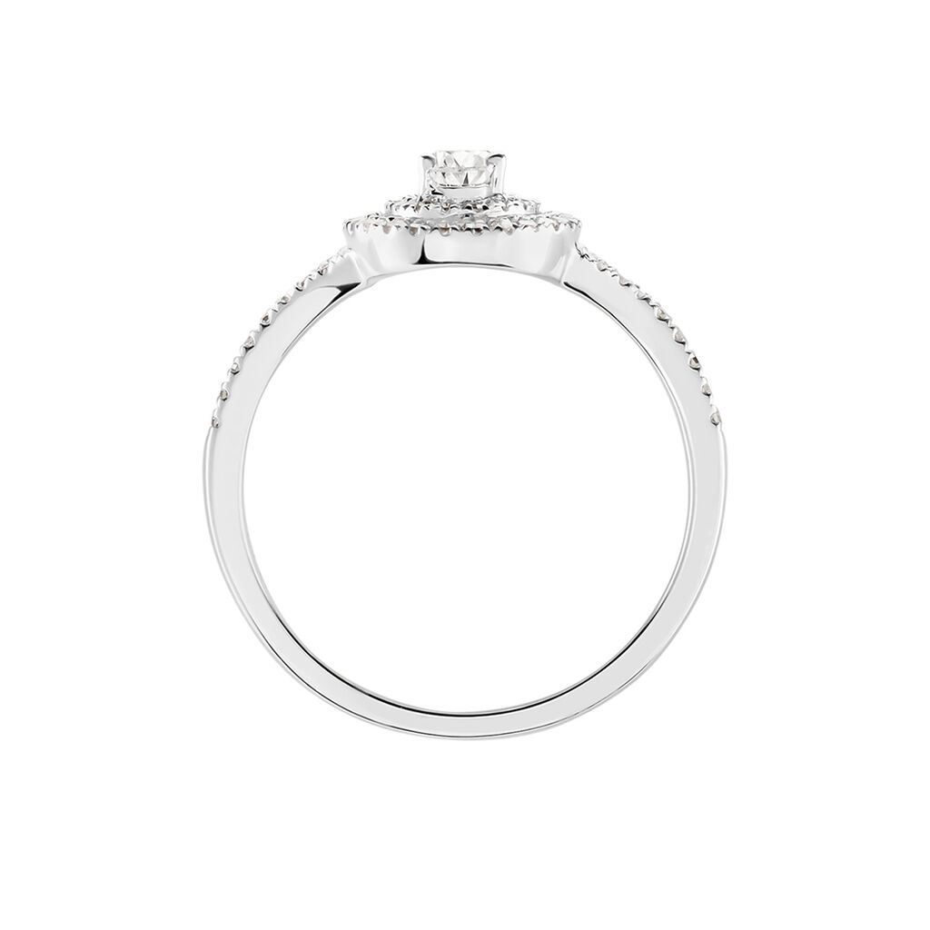 Bague Diamina Or Blanc Diamant - Bagues solitaires Femme | Histoire d’Or