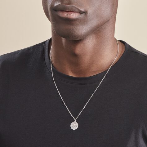 Collier Argent Blanc Hosni - Colliers Zodiaque Homme | Histoire d’Or