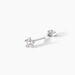 Boucles D'oreilles Puces Meriame Argent Blanc Oxyde De Zirconium