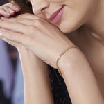 Bracelet Jayna Maille Palmier Or Jaune - Bracelets cha&icirc;ne Femme | Histoire d&rsquo;Or