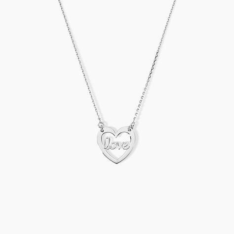 Collier Lovia Argent Blanc - Colliers fantaisie Femme | Histoire d&rsquo;Or