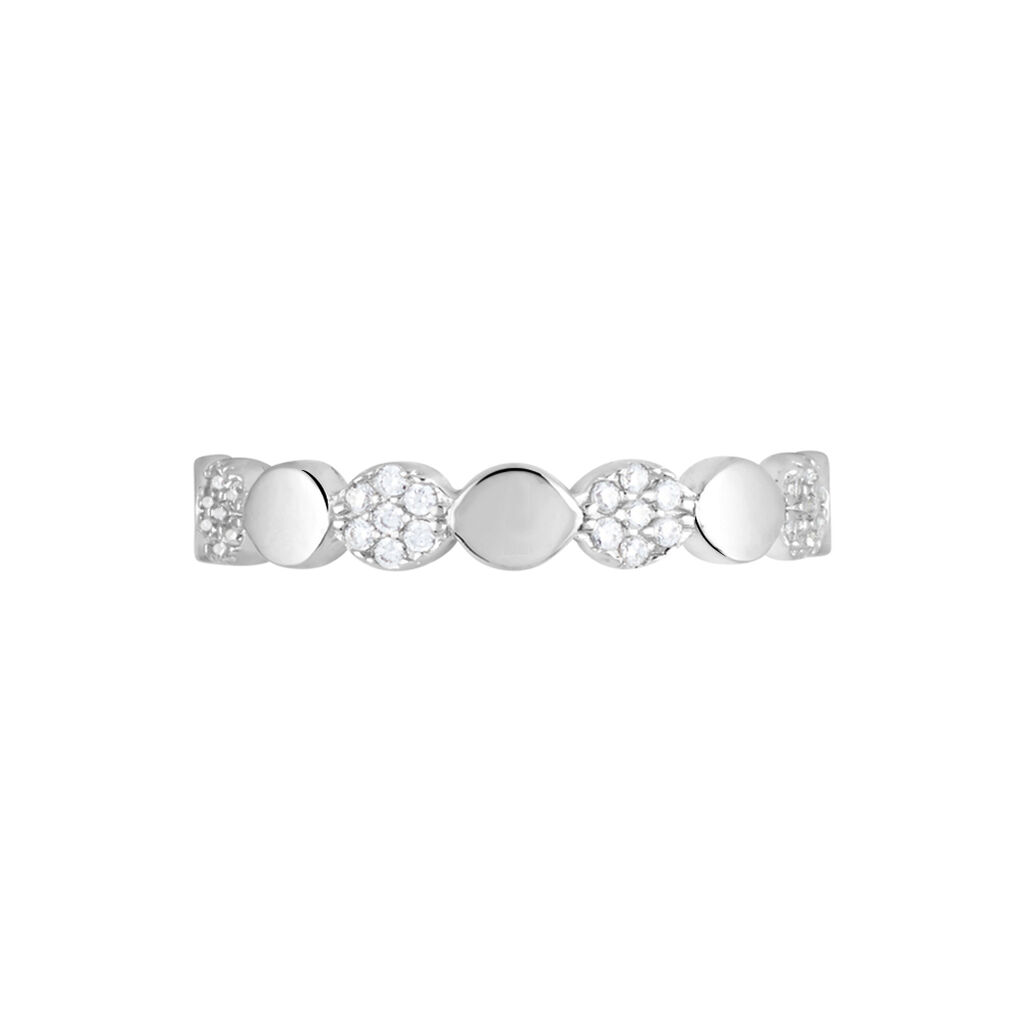 Bague Argent Blanc Capricia Oxydes De Zirconium - Bagues avec pierre Femme | Histoire d’Or